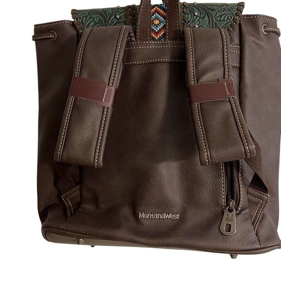 Montana West Tooled Collection Western Backpack - Picture 4 of 10